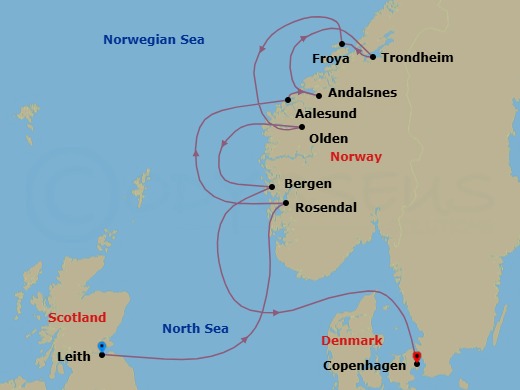 Endless Days In Norway Route Map