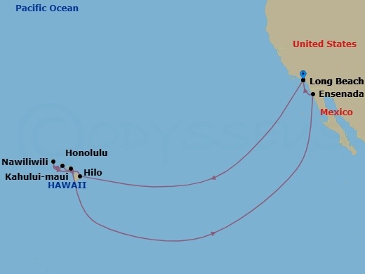Journeys - 14-Day Hawaii Route Map