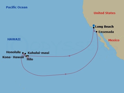 Journeys - 14-Day Hawaii Route Map