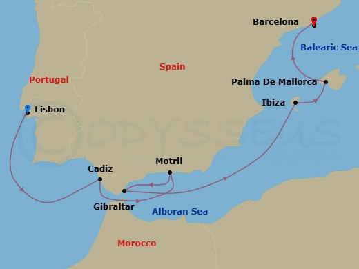 Cruise Route Map