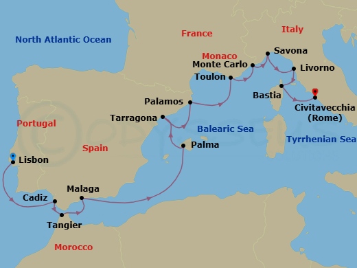 Sublime Spain Route Map