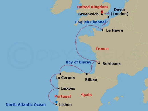 Cruise Route Map