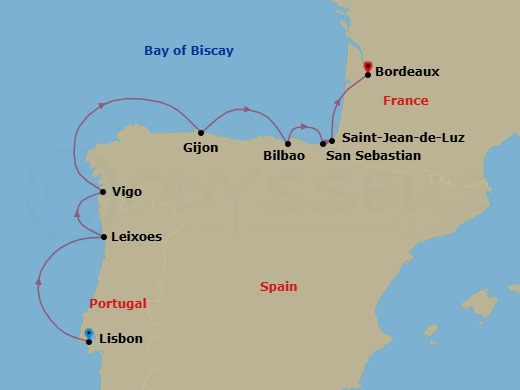 Connoisseur’S Delight: Northern Spain & Portugal Route Map