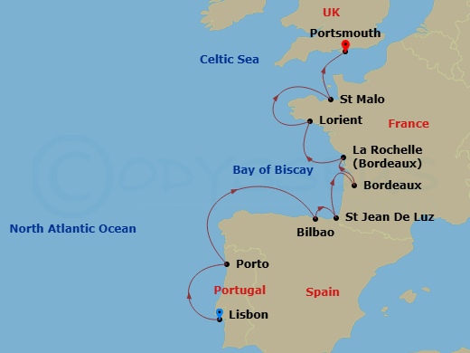 Cruise Route Map