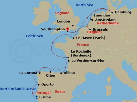 Cruise Route Map