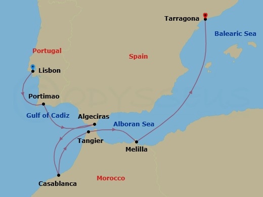 Cinematic Shores Route Map