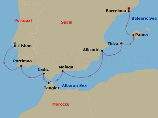 Prestige Of Portugal Route Map