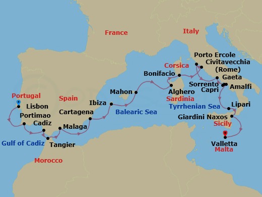 Discover The Beauty Of The Mediterranean Route Map
