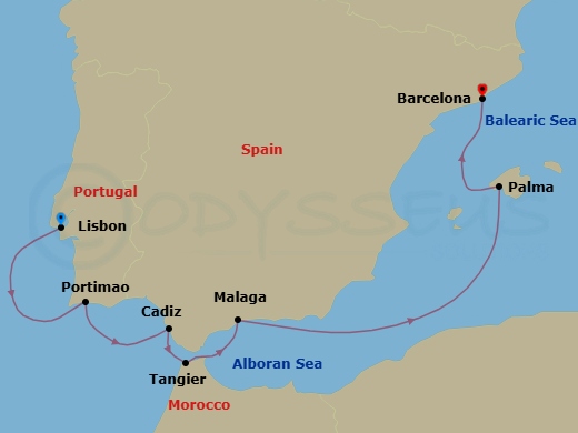 Iberian Grandeur Route Map