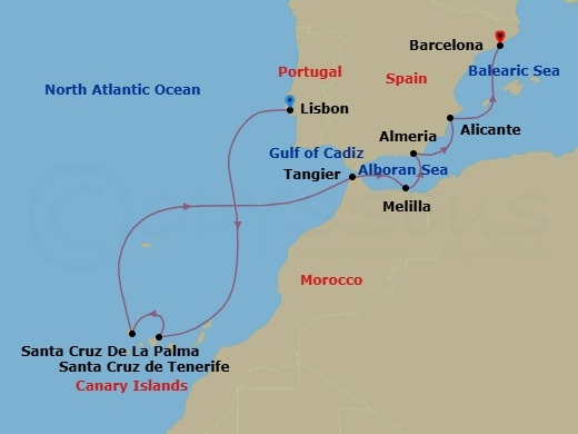 Harbors Of History Route Map