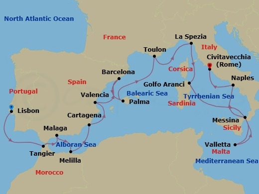 Woven By The Sea Route Map