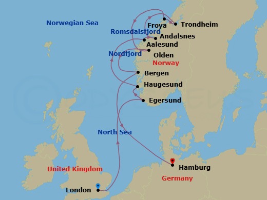 Endless Days In Norway Route Map