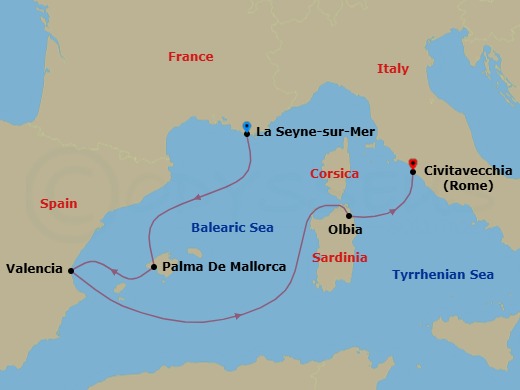 Cruise Route Map