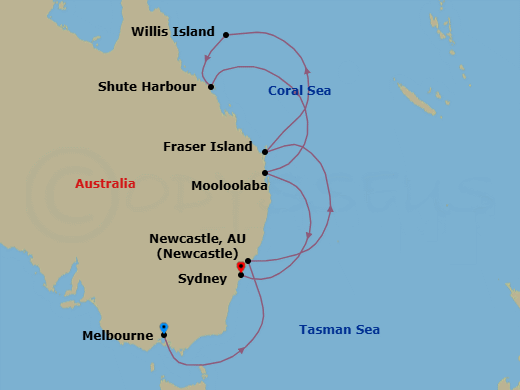 Melbourne To Sydney Route Map