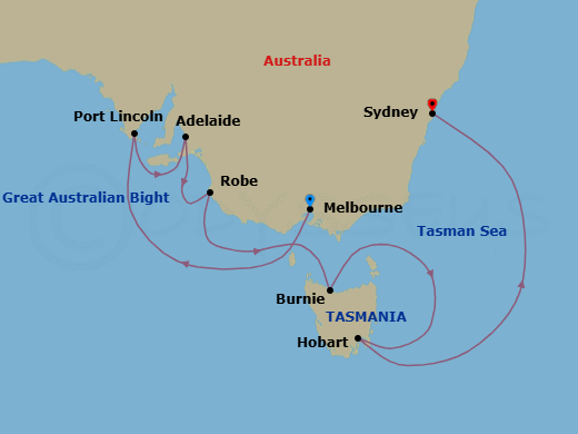 Melbourne To Sydney Route Map
