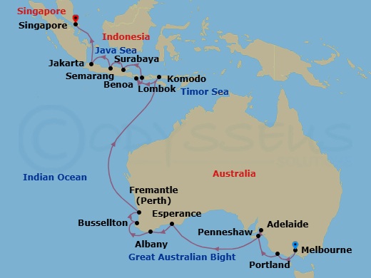 Dingoes & Dragons Route Map