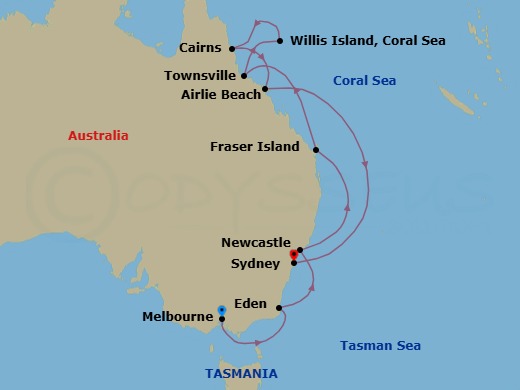 Melbourne To Sydney Route Map