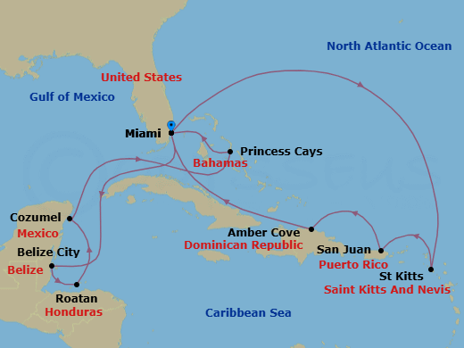 Cruise Route Map