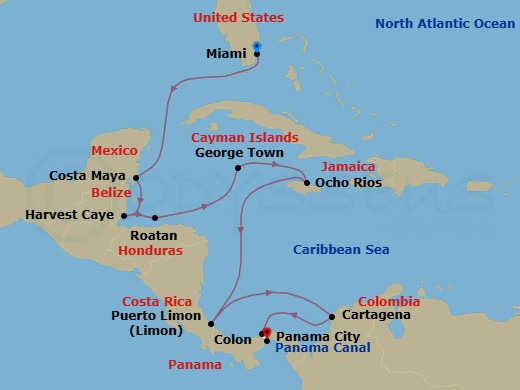Cruise Route Map