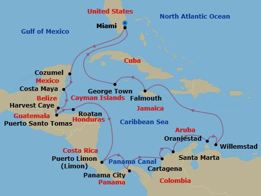 Cruise Route Map