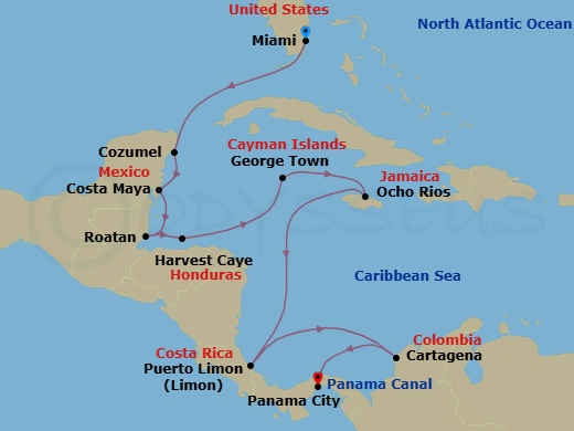 Cruise Route Map