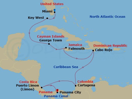 Flavors Of Cartagena Route Map