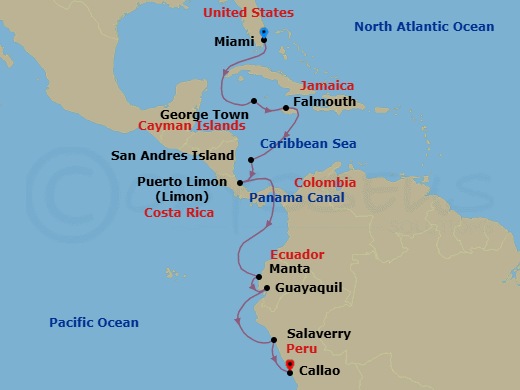 Cruise Route Map