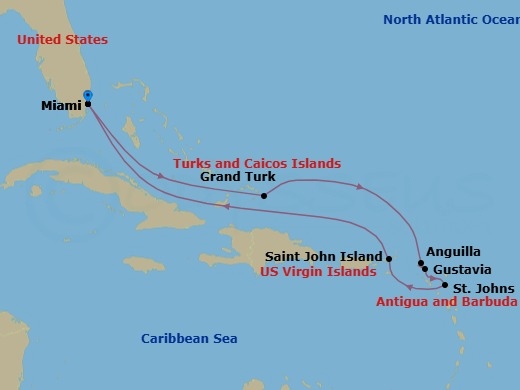 Miami To Miami Route Map