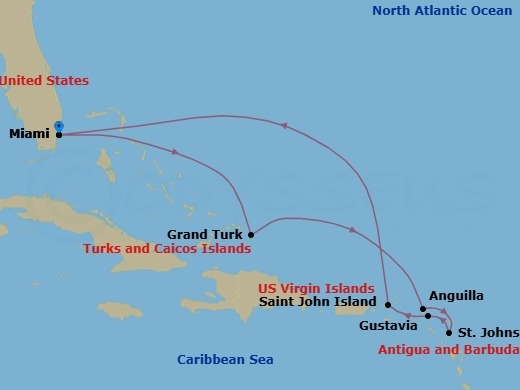 Miami To Miami Route Map