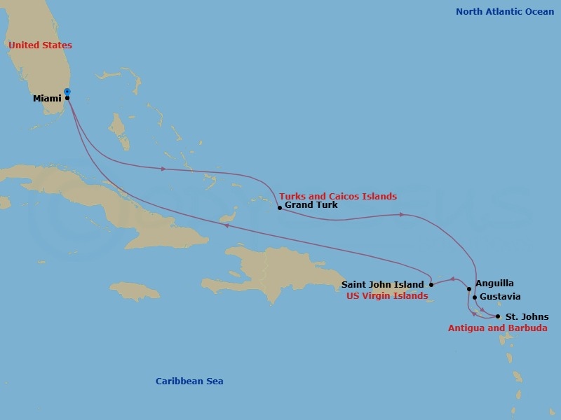 Miami To Miami Route Map