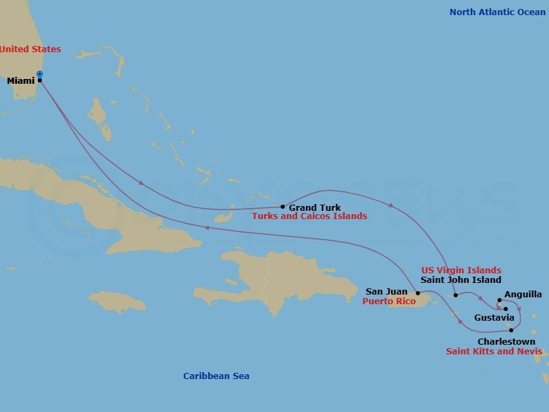 Miami To Miami Route Map