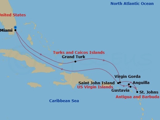 Miami To Miami Route Map