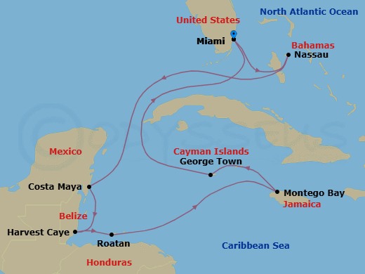 Cruise Route Map