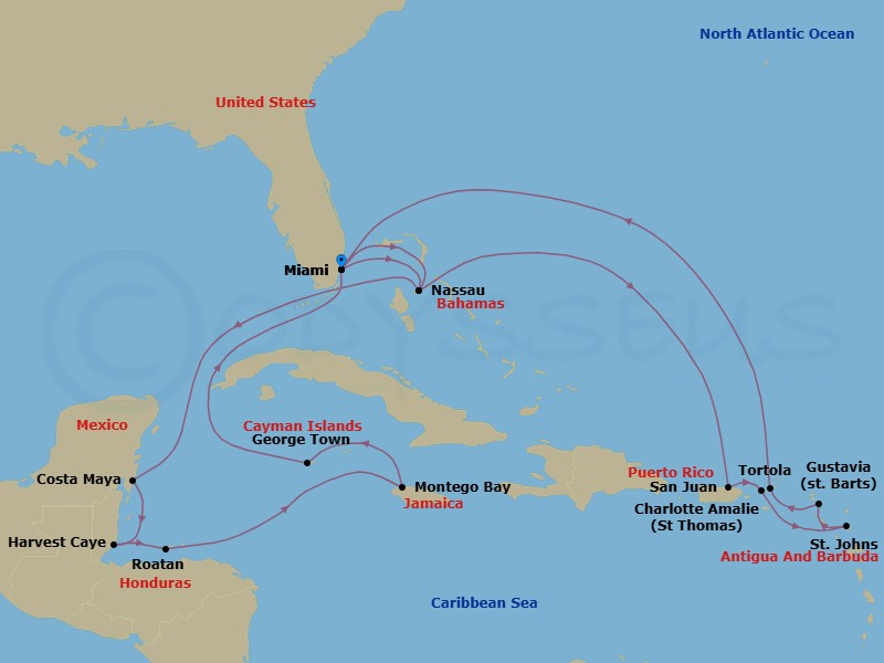 Cruise Route Map