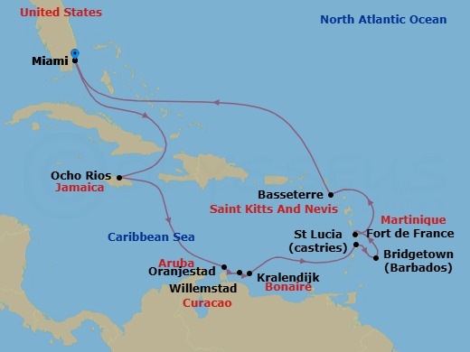 Heavenly Hideaways Route Map
