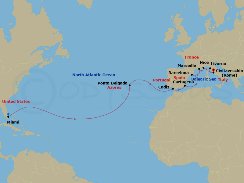 Cruise Route Map