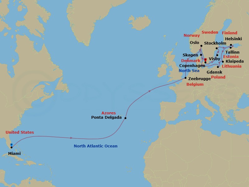Cruise Route Map