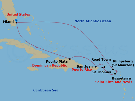 Cruise Route Map