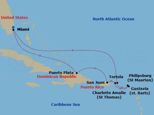 A Coral Christmas Route Map