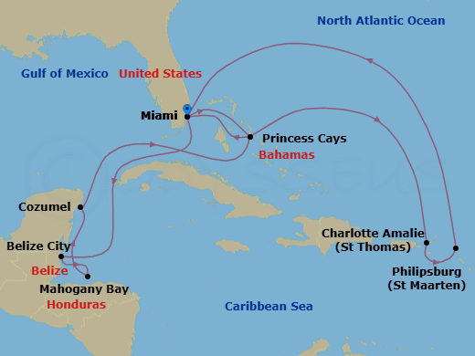 Cruise Route Map