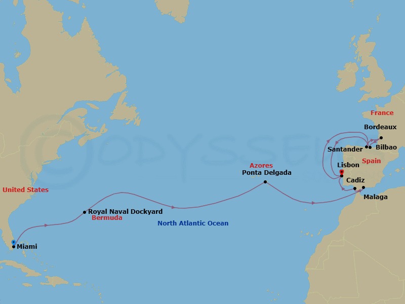 Cruise Route Map