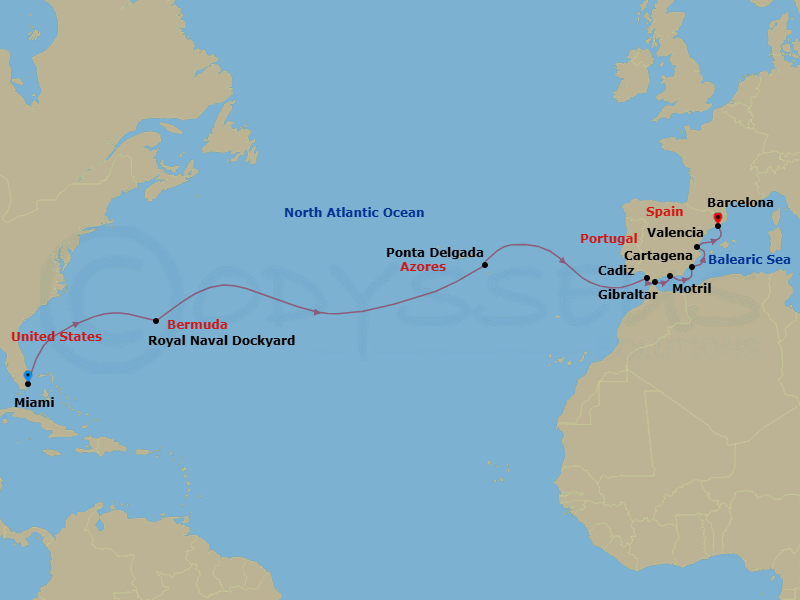 Cruise Route Map