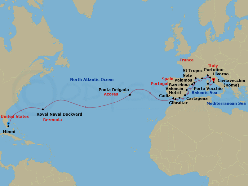 Cruise Route Map