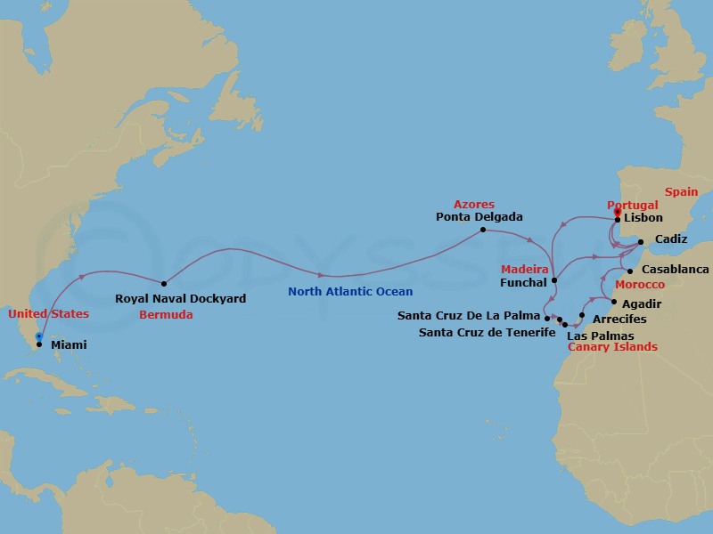 Season Of Sails Route Map