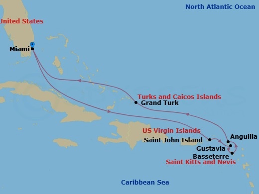 Miami To Miami Route Map
