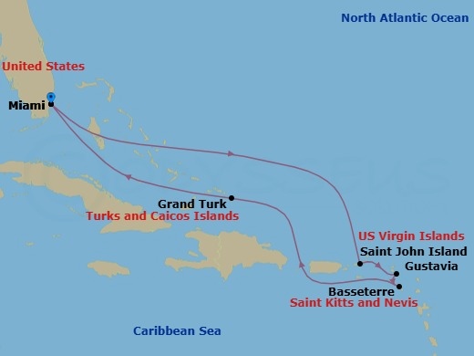 Miami To Miami Route Map