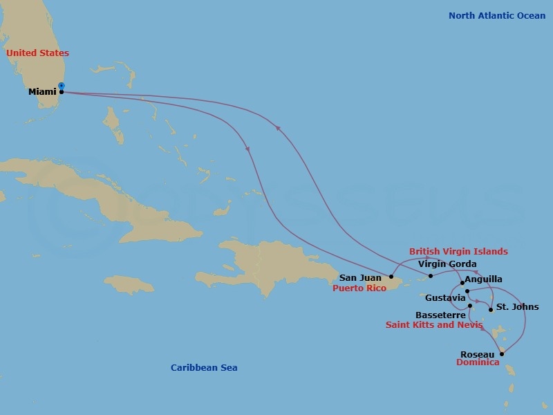 Miami To Miami Route Map