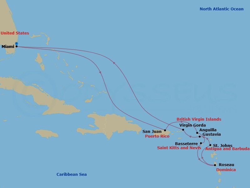 Miami To Miami Route Map