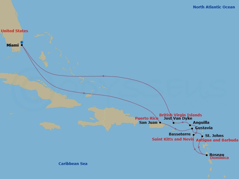 Miami To Miami Route Map