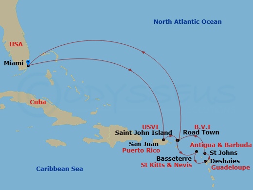 Miami To Miami Route Map